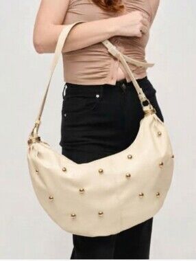 NEW URBAN EXPRESSION women's Bianca Hobo bag in Cream